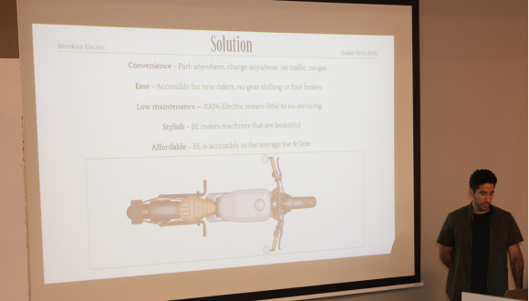 Brooklyn Electric presentation at the 2026 Sofaer Pitch Competition at Tel Aviv University