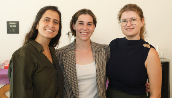 Members of the Flourish team (left to right): Ana Paula Albin, Meline Lopatin, and Liora Kubala.