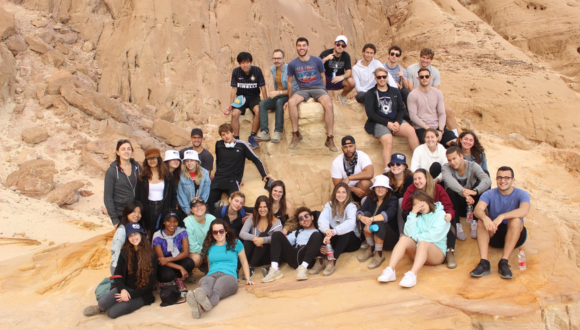 American students during their trip to Israel