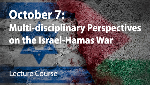 Webinar with Dr. Brandon Friedman: The Israeli-Palestinian Conflict